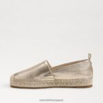 jp Sam Edelman 女性 クリスタ エスパドリーユ 金箔 4NFV0P278 履物 - Image 4