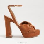 jp Sam Edelman 女性 クリステンのプラットフォームヒール フロンティアブラウン 4NFV0P820 履物 - Image 2