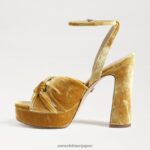 jp Sam Edelman 女性 クリステンのプラットフォームヒール サフランベルベット 4NFV0P816 履物 - Image 4