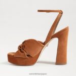 jp Sam Edelman 女性 クリステンのプラットフォームヒール フロンティアブラウン 4NFV0P820 履物 - Image 4