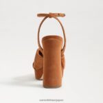 jp Sam Edelman 女性 クリステンのプラットフォームヒール フロンティアブラウン 4NFV0P820 履物 - Image 5