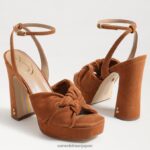 jp Sam Edelman 女性 クリステンのプラットフォームヒール フロンティアブラウン 4NFV0P820 履物 - Image 7