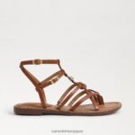 jp Sam Edelman 女性 グウェン グラディエーター サンダル 濃厚なコニャック 4NFV0P247 履物 - Image 2