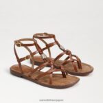 jp Sam Edelman 女性 グウェン グラディエーター サンダル 濃厚なコニャック 4NFV0P247 履物