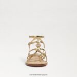 jp Sam Edelman 女性 グウェン グラディエーター サンダル アンバーゴールド 4NFV0P249 履物 - Image 3