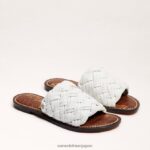 jp Sam Edelman 女性 グリフィン織りスライドサンダル 明るい白色 4NFV0P638 履物