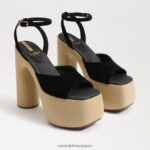 jp Sam Edelman 女性 グレイソンプラットフォームヒール 黒いスエード 4NFV0P668 履物