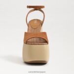 jp Sam Edelman 女性 グレイソンプラットフォームヒール フロンティアブラウン 4NFV0P669 履物 - Image 3