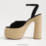 jp Sam Edelman 女性 グレイソンプラットフォームヒール 黒いスエード 4NFV0P668 履物 - Image 4