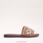jp Sam Edelman 女性 グレーシースライドサンダル 自然 4NFV0P197 履物 - Image 2