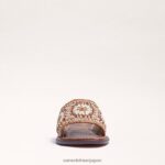 jp Sam Edelman 女性 グレーシースライドサンダル 自然 4NFV0P197 履物 - Image 3