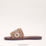jp Sam Edelman 女性 グレーシースライドサンダル 自然 4NFV0P197 履物 - Image 4