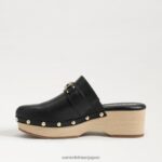 jp Sam Edelman 女性 ケイクロッグ 黒い革 4NFV0P442 履物 - Image 4