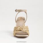 jp Sam Edelman 女性 ケイシー ブロックヒール 天然砂/夏砂 4NFV0P706 履物 - Image 3