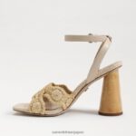 jp Sam Edelman 女性 ケイシー ブロックヒール 天然砂/夏砂 4NFV0P706 履物 - Image 4