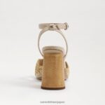 jp Sam Edelman 女性 ケイシー ブロックヒール 天然砂/夏砂 4NFV0P706 履物 - Image 5