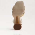 jp Sam Edelman 女性 ケイシー ブロックヒール 天然砂/夏砂 4NFV0P706 履物 - Image 6