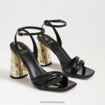 jp Sam Edelman 女性 ケイデンブロックヒール 黒 4NFV0P713 履物