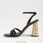 jp Sam Edelman 女性 ケイデンブロックヒール 黒 4NFV0P713 履物 - Image 4