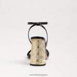 jp Sam Edelman 女性 ケイデンブロックヒール 黒 4NFV0P713 履物 - Image 5