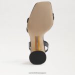jp Sam Edelman 女性 ケイデンブロックヒール 黒 4NFV0P713 履物 - Image 6