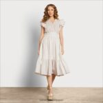 jp Sam Edelman 女性 ケンナ ミディドレス クチナシ 4NFV0P1101 衣服