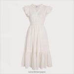 jp Sam Edelman 女性 ケンナ ミディドレス クチナシ 4NFV0P1101 衣服 - Image 5