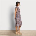 jp Sam Edelman 女性 ケンナ ミディドレス 青い花柄 4NFV0P1100 衣服 - Image 2