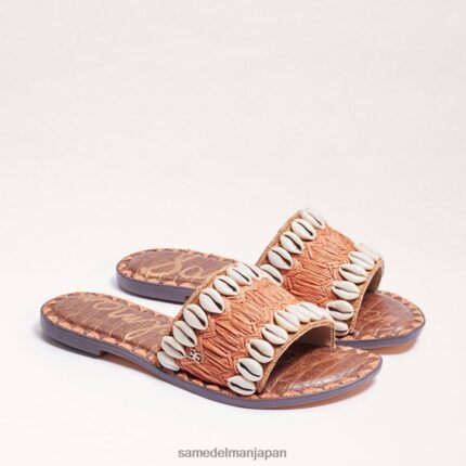 jp Sam Edelman 女性 ゲイル ビーズ スライド サンダル コニャックマルチ 4NFV0P454 履物