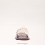 jp Sam Edelman 女性 ゲイル ビーズ スライド サンダル ナチュラルアイボリー 4NFV0P455 履物 - Image 3