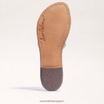jp Sam Edelman 女性 ゲイル ビーズ スライド サンダル ナチュラルアイボリー 4NFV0P455 履物 - Image 6