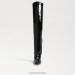 jp Sam Edelman 女性 コゼット トール ブーツ ブラックパテント 4NFV0P746 履物 - Image 3