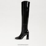 jp Sam Edelman 女性 コゼット トール ブーツ ブラックパテント 4NFV0P746 履物 - Image 4