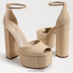 jp Sam Edelman 女性 コリプラットフォームヒール ブナ材 4NFV0P237 履物 - Image 7
