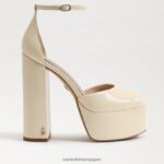 jp Sam Edelman 女性 コリプラットフォームヒール モダンなアイボリー 4NFV0P241 履物 - Image 2
