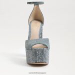 jp Sam Edelman 女性 コリプラットフォームヒール 洗いざらしのニューブルー 4NFV0P238 履物 - Image 3