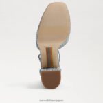jp Sam Edelman 女性 コリプラットフォームヒール 洗いざらしのニューブルー 4NFV0P238 履物 - Image 6