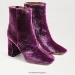 jp Sam Edelman 女性 コーディアンクルブーティ ディープオーキッドベルベット 4NFV0P448 履物