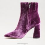 jp Sam Edelman 女性 コーディアンクルブーティ ディープオーキッドベルベット 4NFV0P448 履物 - Image 4