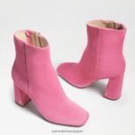 jp Sam Edelman 女性 コーディアンクルブーティ ピンクの紙吹雪スエード 4NFV0P450 履物 - Image 7