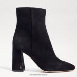 jp Sam Edelman 女性 コーディアンクルブーティ 黒いスエード 4NFV0P451 履物 - Image 2