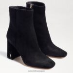 jp Sam Edelman 女性 コーディアンクルブーティ 黒いスエード 4NFV0P451 履物