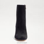 jp Sam Edelman 女性 コーディアンクルブーティ 黒いスエード 4NFV0P451 履物 - Image 3