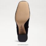 jp Sam Edelman 女性 コーディアンクルブーティ 黒いスエード 4NFV0P451 履物 - Image 6