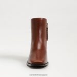 jp Sam Edelman 女性 サッチャーアンクルブーティ 焦げたブランデー 4NFV0P799 履物 - Image 3