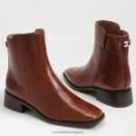jp Sam Edelman 女性 サッチャーアンクルブーティ 焦げたブランデー 4NFV0P799 履物 - Image 7