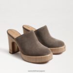 jp Sam Edelman 女性 シャイロヒールラバ デザートオリーブスエード 4NFV0P716 履物