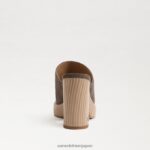 jp Sam Edelman 女性 シャイロヒールラバ デザートオリーブスエード 4NFV0P716 履物 - Image 5