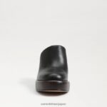 jp Sam Edelman 女性 シャイロヒールラバ 黒い革 4NFV0P714 履物 - Image 3