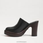 jp Sam Edelman 女性 シャイロヒールラバ 黒い革 4NFV0P714 履物 - Image 4